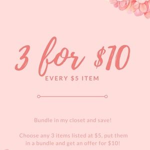 🌺$10 Bundle deal! Every item marked with 🌺